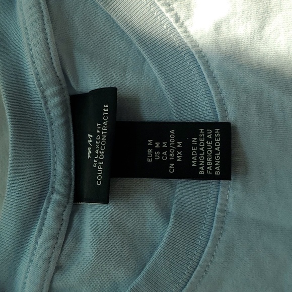 H&M Renaissance Aesthetic Statue Michelangelo | Baby Blue & White| T-Shirt - Picture 6 of 9